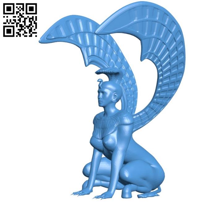 Southern Oracle Egyptian goddess B004535 file stl free download 3D Model for CNC and 3d printer