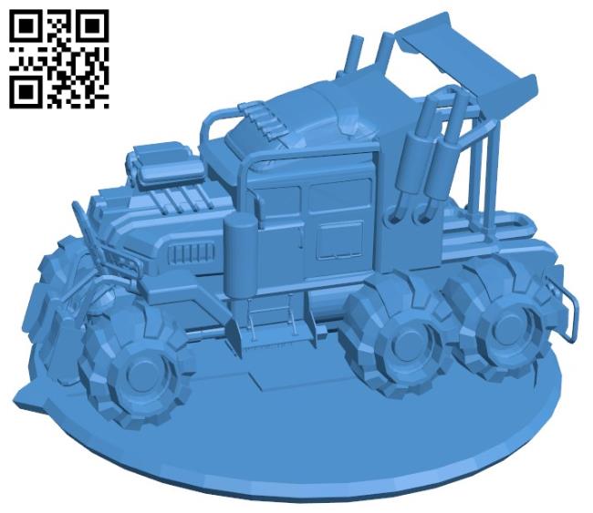 Sport Truck B004529 file stl free download 3D Model for CNC and 3d printer