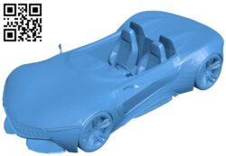 Sport car B004530 file stl free download 3D Model for CNC and 3d printer