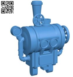 Steam Punk Engine B004520 file stl free download 3D Model for CNC and 3d printer