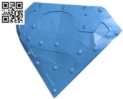 Super man logo B004511 file stl free download 3D Model for CNC and 3d printer