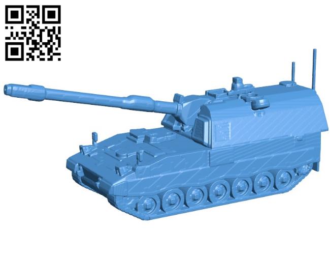Tank pzh 2000 B004575 file stl free download 3D Model for CNC and 3d printer