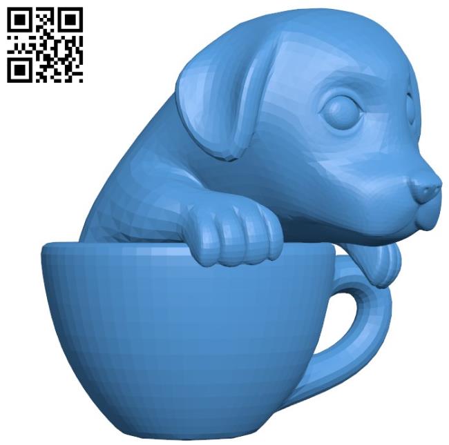 Tea cup Gold Ret Dog B004501 file stl free download 3D Model for CNC and 3d printer