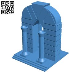 Temple gate B004500 file stl free download 3D Model for CNC and 3d printer