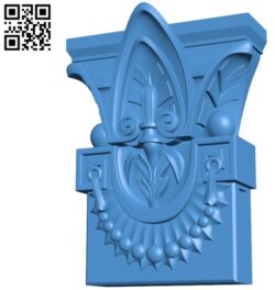 Top of the column A003519 wood carving file stl for Artcam and Aspire free art 3d model download for CNC