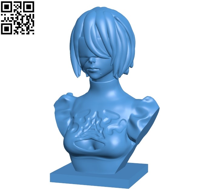 Woman portrait B004764 file stl free download 3D Model for CNC and 3d printer
