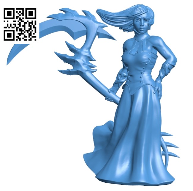 Woman with weapon B004759 file stl free download 3D Model for CNC and 3d printer