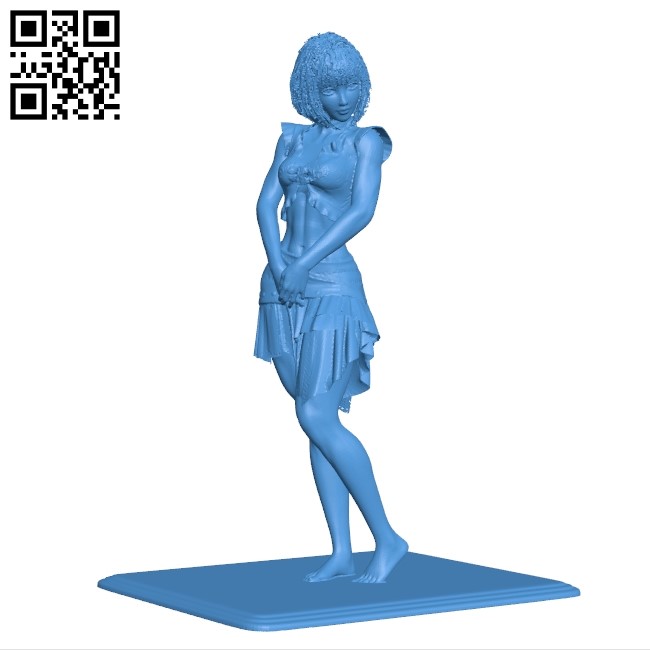 asian girl model B004605 file stl free download 3D Model for CNC and 3d printer