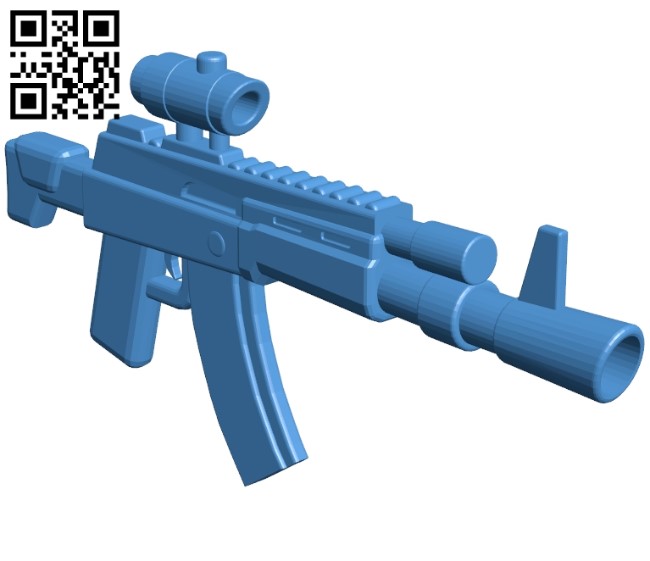 AK Toon Gun B005146 file stl free download 3D Model for CNC and 3d printer