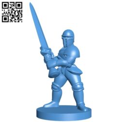 Armored Knight Greatsword B005202 file stl free download 3D Model for CNC and 3d printer
