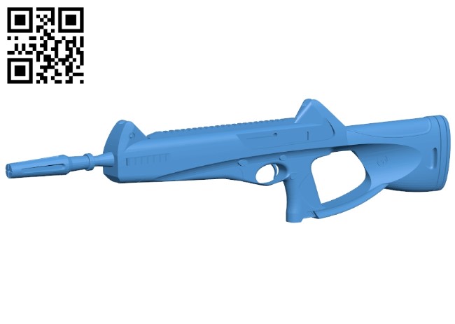 Beretta Cx4 Gun B004930 file stl free download 3D Model for CNC and 3d printer