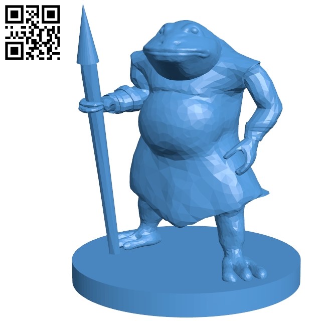 Bullywug toad B004951 file stl free download 3D Model for CNC and 3d printer