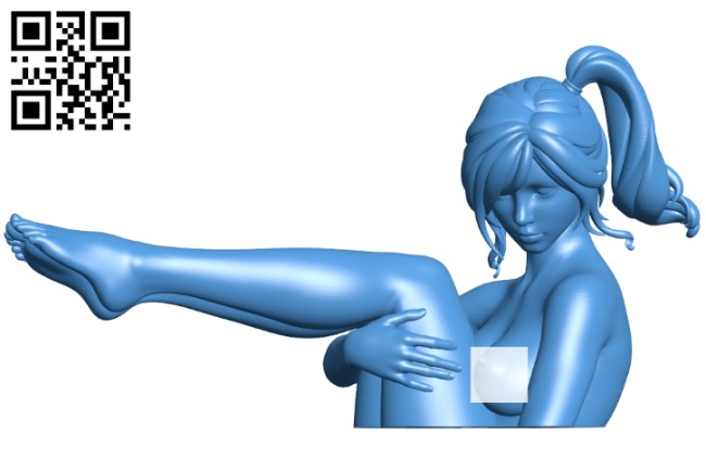 Cartoon girl B005121 file stl free download 3D Model for CNC and 3d printer