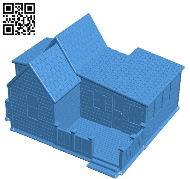 Christmas House B004945 file stl free download 3D Model for CNC and 3d printer