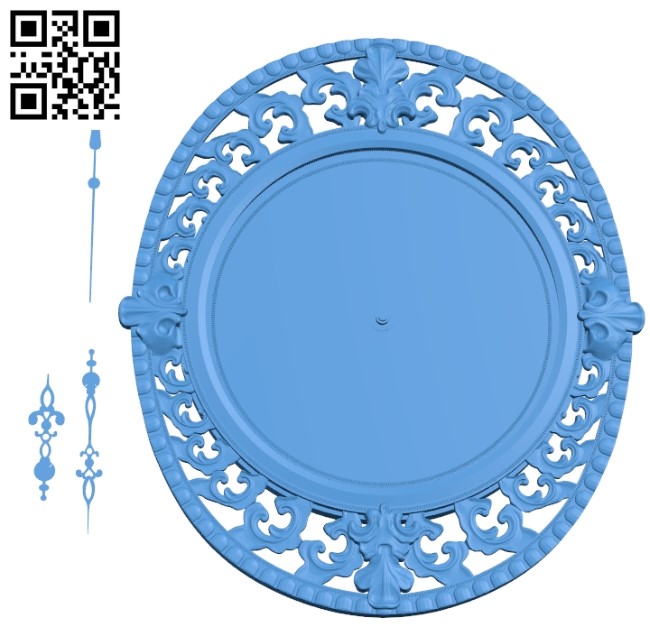Clock-watcher A003655 wood carving file stl for Artcam and Aspire free art 3d model download for CNC