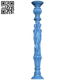 Column Balyasina Nyu A003759 wood carving file stl free 3d model download for CNC