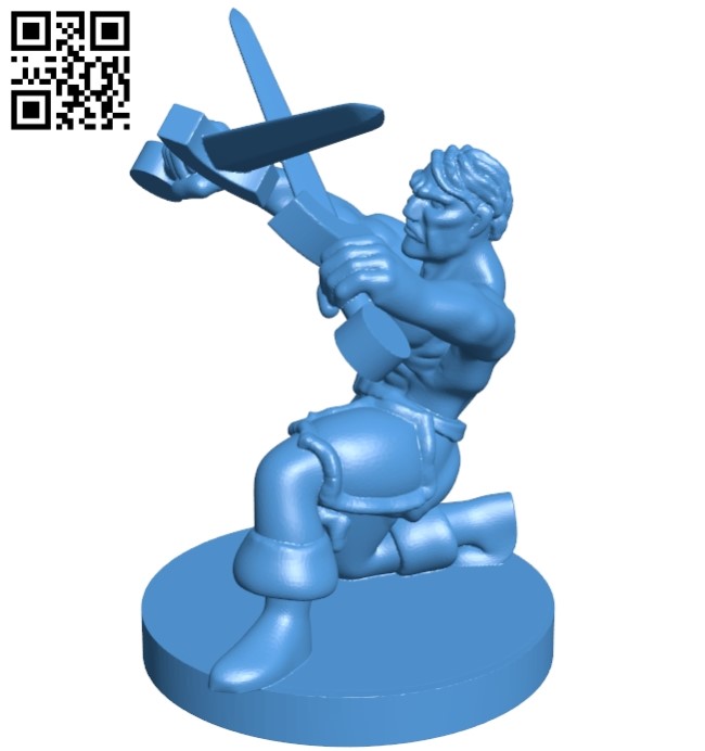 Mr Crossed Sword Trainer Fig B005189 file stl free download 3D Model for CNC and 3d printer