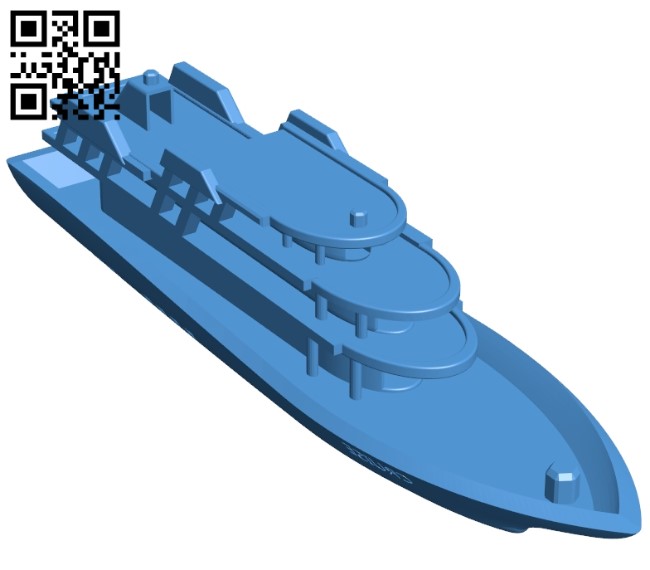 Cruise ship B004970 file stl free download 3D Model for CNC and 3d printer