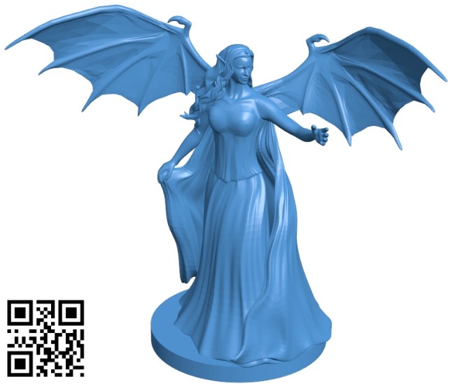 Demon Queen B004844 file stl free download 3D Model for CNC and 3d printer