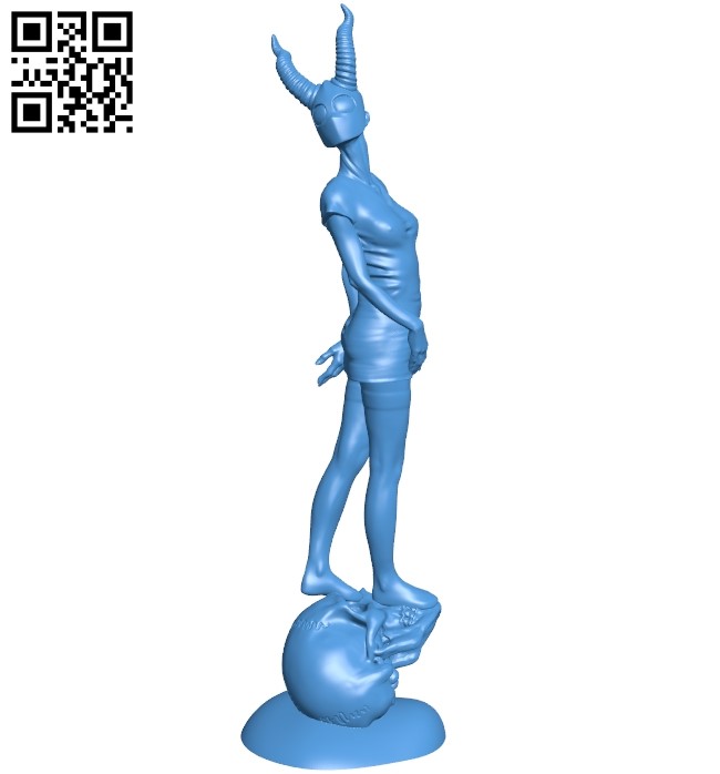 Devil girl B005065 file stl free download 3D Model for CNC and 3d printer