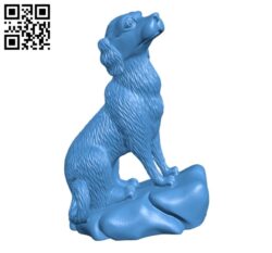 Dog figurine B004848 file stl free download 3D Model for CNC and 3d printer