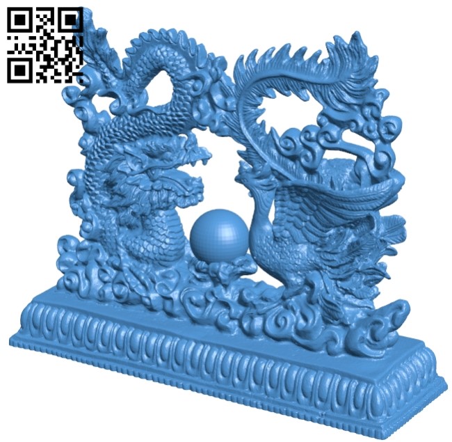Dragon and phoenix B004985 file stl free download 3D Model for CNC and 3d printer