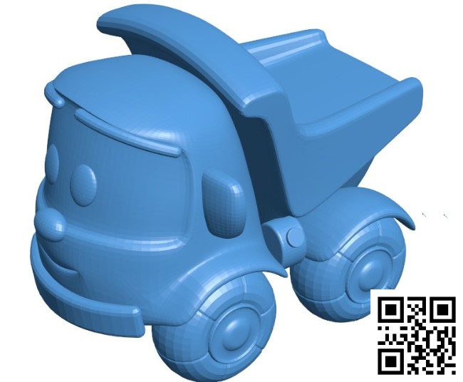 Dump truck B004853 file stl free download 3D Model for CNC and 3d printer