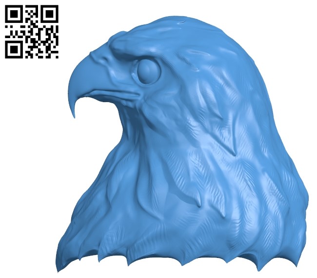 Eagle head A003631 wood carving file stl for Artcam and Aspire free art 3d model download for CNC