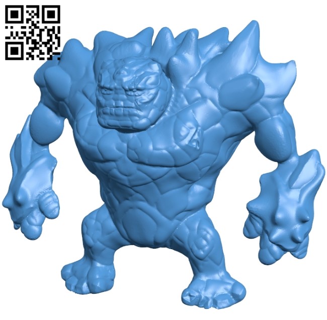 Earth Elemental B004964 file stl free download 3D Model for CNC and 3d printer