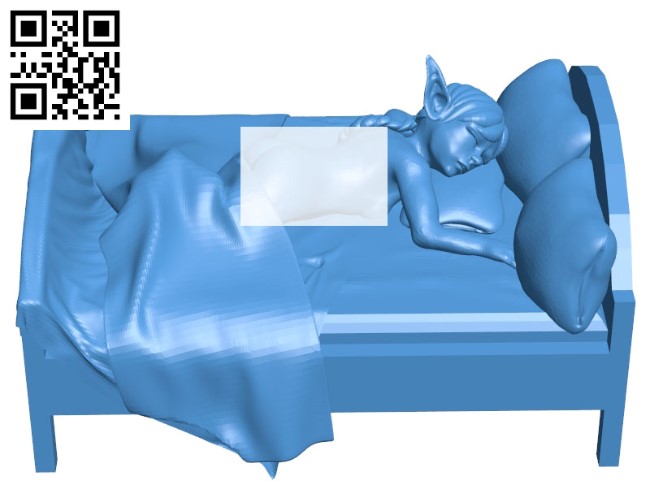 Elf with the bed B004873 file stl free download 3D Model for CNC and 3d printer