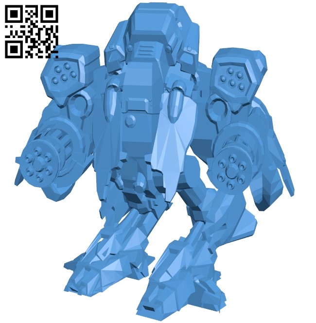 Epic mech robot B005190 file stl free download 3D Model for CNC and 3d printer