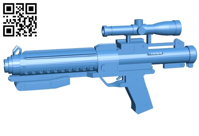F11-D gun B004862 file stl free download 3D Model for CNC and 3d printer