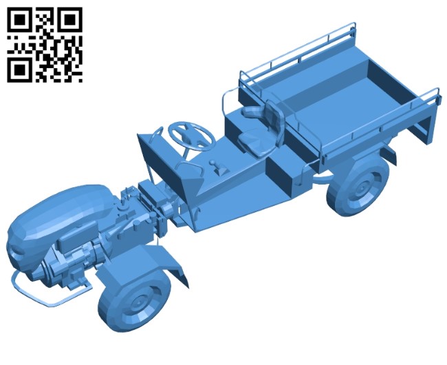 Farm truck B005191 file stl free download 3D Model for CNC and 3d printer