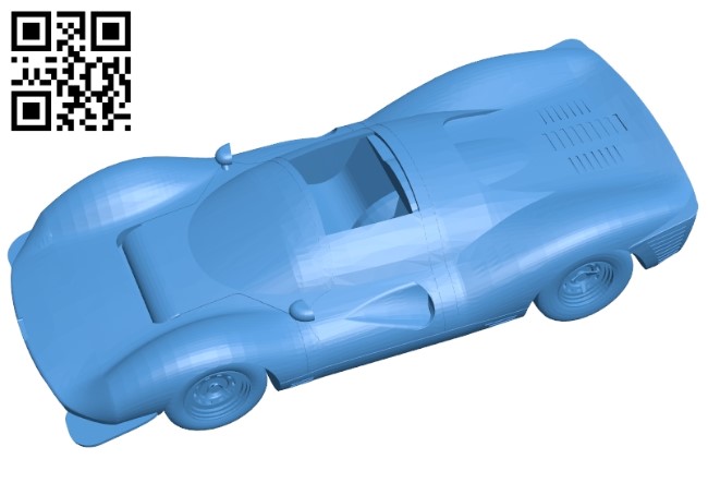 Ferrari 330 P3 car B004864 file stl free download 3D Model for CNC and 3d printer