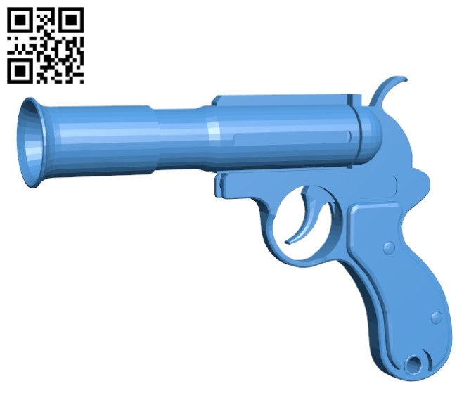 Flare Gun B005244 file stl free download 3D Model for CNC and 3d printer