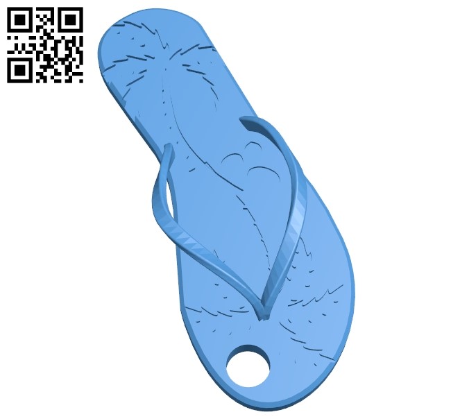 Flip flop plage B005234 file stl free download 3D Model for CNC and 3d printer