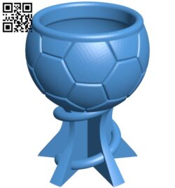 Football Shot Glass B005218 file stl free download 3D Model for CNC and 3d printer