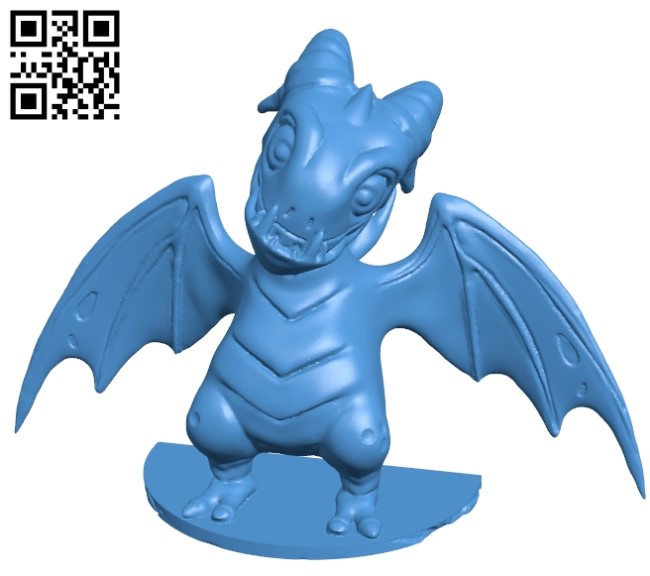 Fortnite Dragon B004869 file stl free download 3D Model for CNC and 3d printer