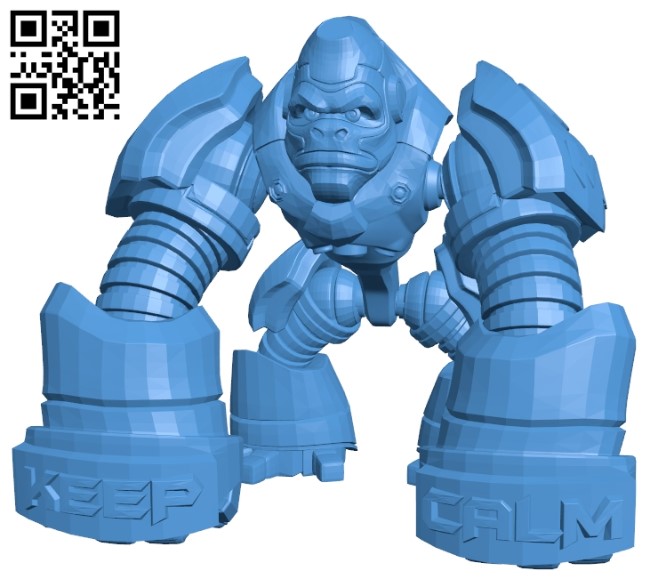 Gorilla tron robot B005208 file stl free download 3D Model for CNC and 3d printer