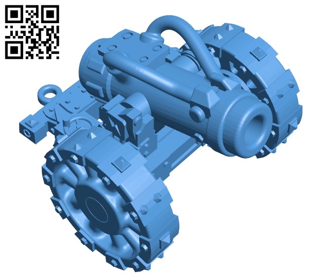 Grot cannon - gun B005205 file stl free download 3D Model for CNC and 3d printer