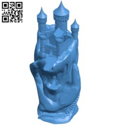 Hand castle house B005213 file stl free download 3D Model for CNC and 3d printer