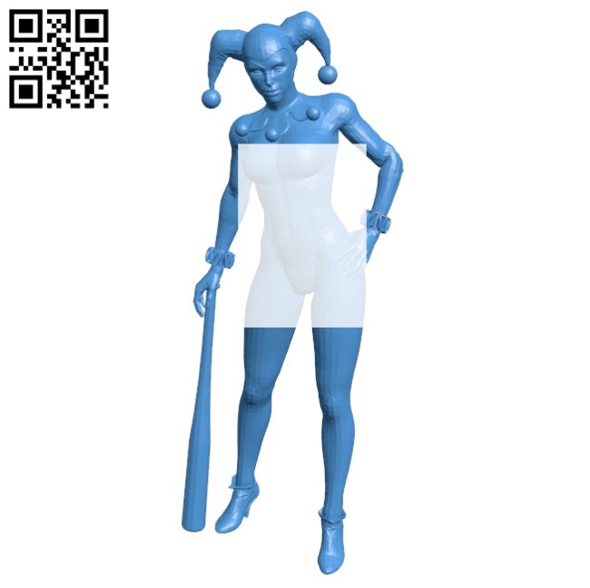 Harley woman B004830 file stl free download 3D Model for CNC and 3d printer