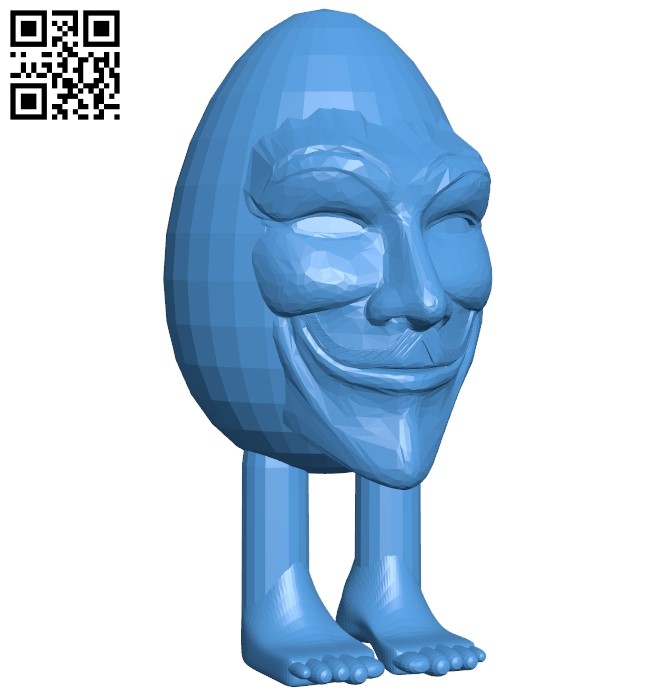 Head Humpty Anonymous B005240 file stl free download 3D Model for CNC and 3d printer