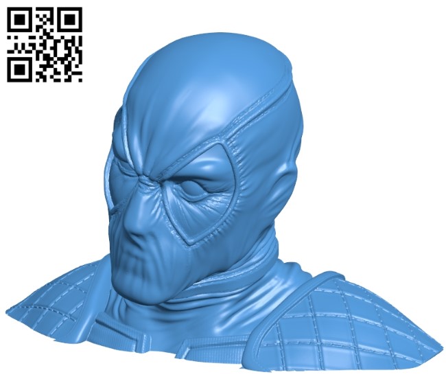 Head dead pool B004967 file stl free download 3D Model for CNC and 3d printer