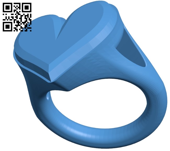 Heart ring B005063 file stl free download 3D Model for CNC and 3d printer