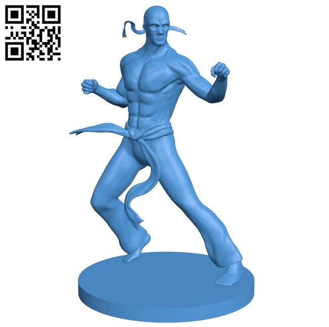 Iron fist man B005024 file stl free download 3D Model for CNC and 3d printer