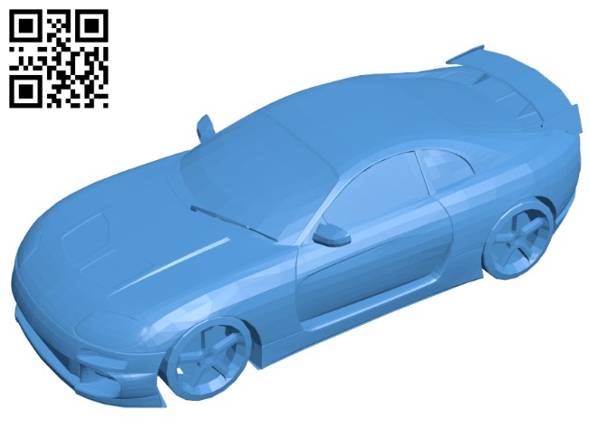 Japanese Muscle Car B004949 file stl free download 3D Model for CNC and 3d printer