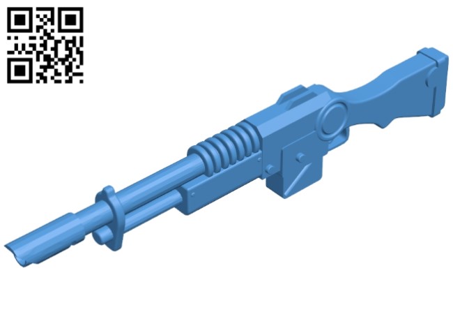 Laser gun B005027 file stl free download 3D Model for CNC and 3d printer