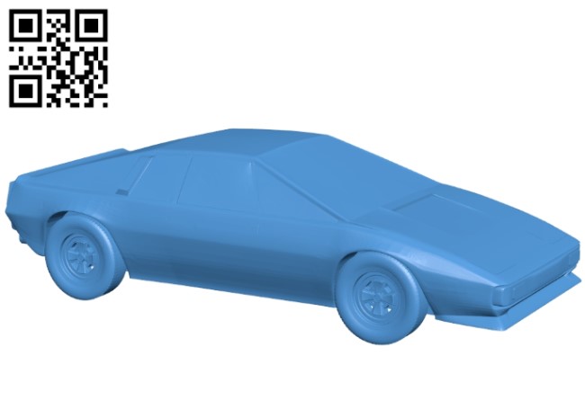 Lotus Esprit Car B004901 file stl free download 3D Model for CNC and 3d printer