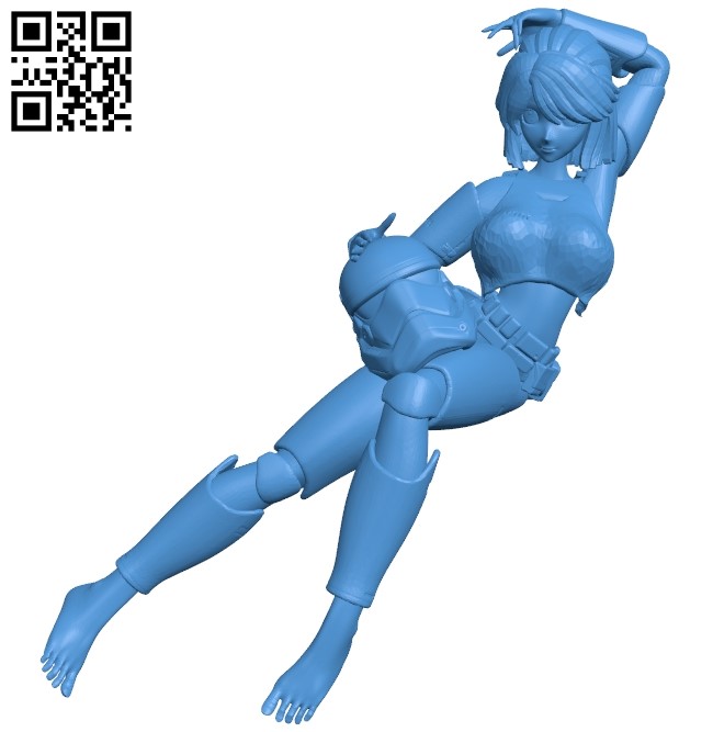Miss Anime ST B005132 file stl free download 3D Model for CNC and 3d printer